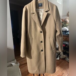 Abercrombie & Fitch Tan Trench Coat